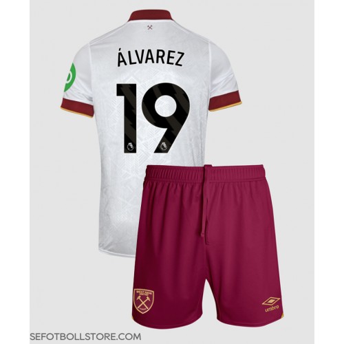 West Ham United Edson Alvarez #19 Replika babykläder Tredjeställ Barn 2024-25 Kortärmad (+ korta byxor)